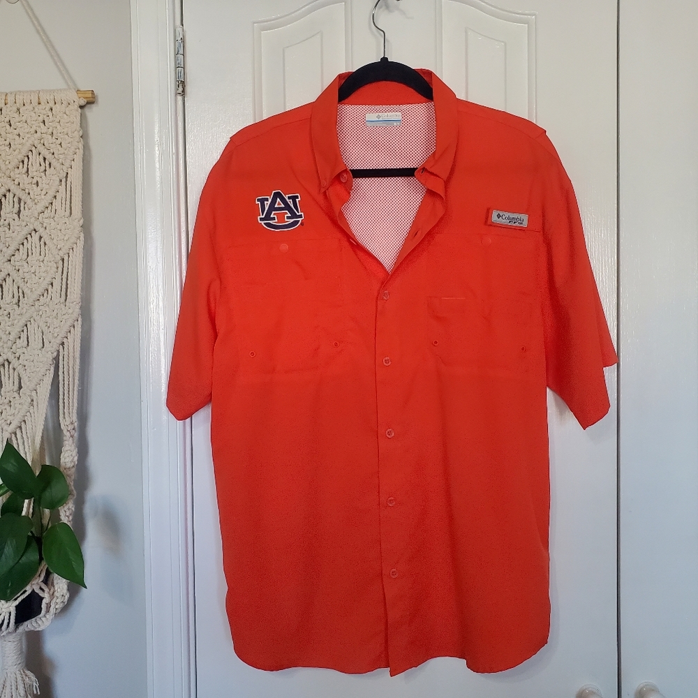 Auburn Columbia PFG Shirt Mens Medium